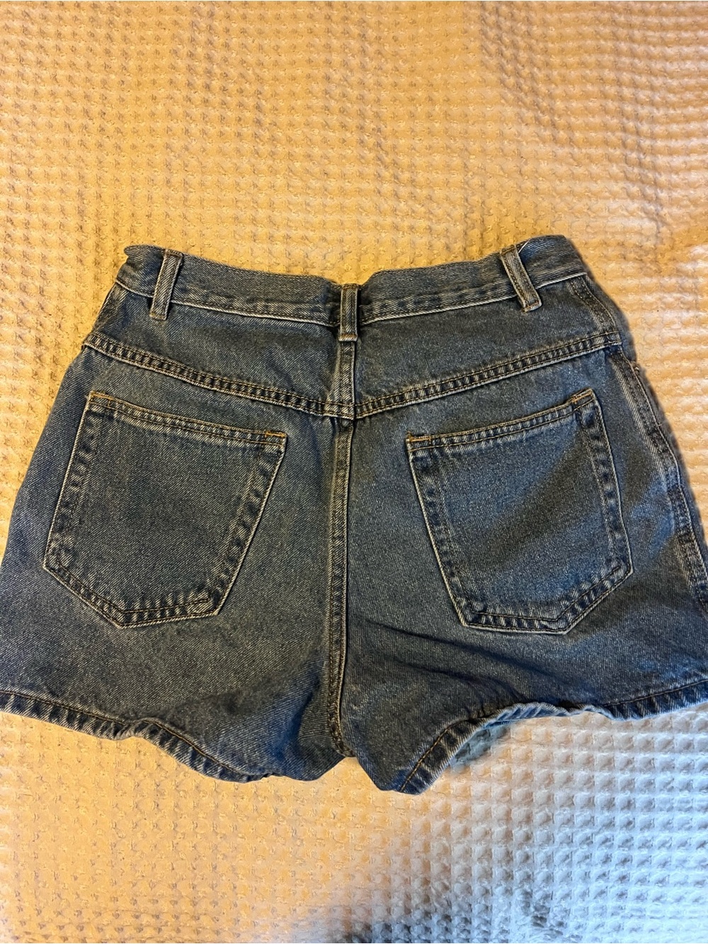 Bugle Boy vintage  Dark Blue Denim High-Waist Jean Shorts